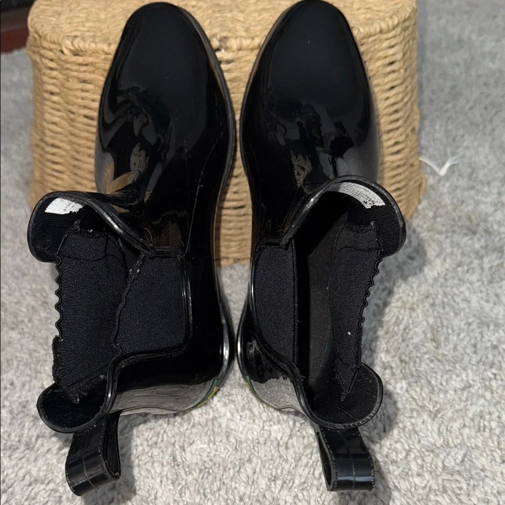 Lauren Ralph Lauren Tally Bo Rai Glossy Black Rain winter Boots women’s size 6 - Picture 6 of 10